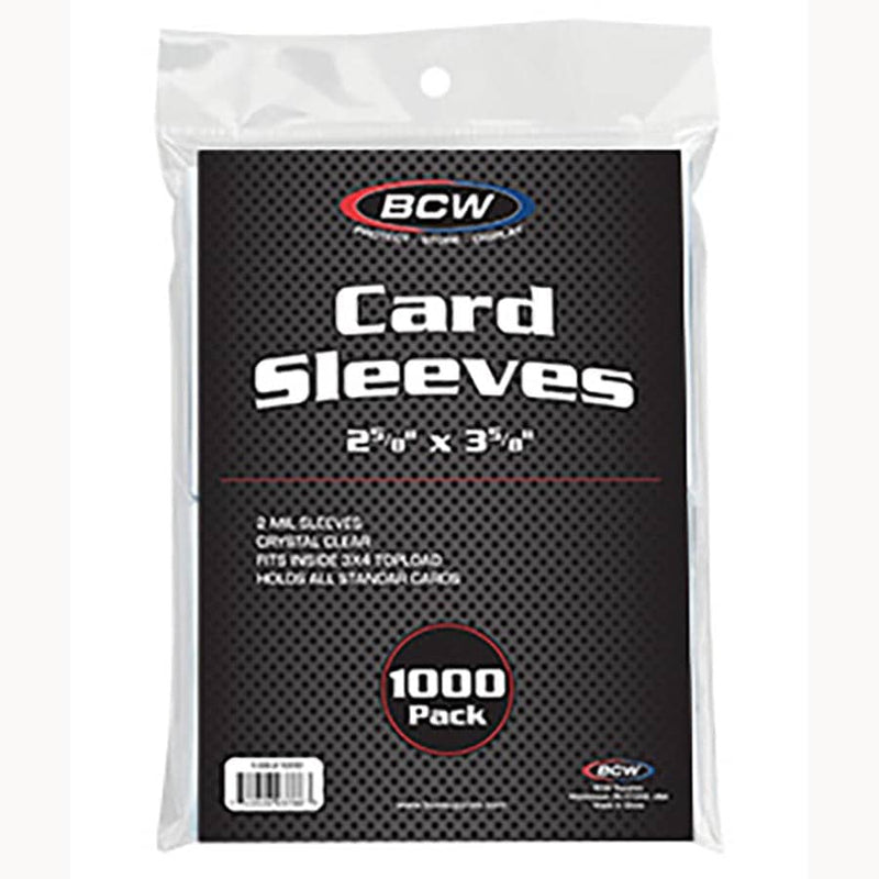 BCW Standard Card Sleeves - 1000 Count Pack