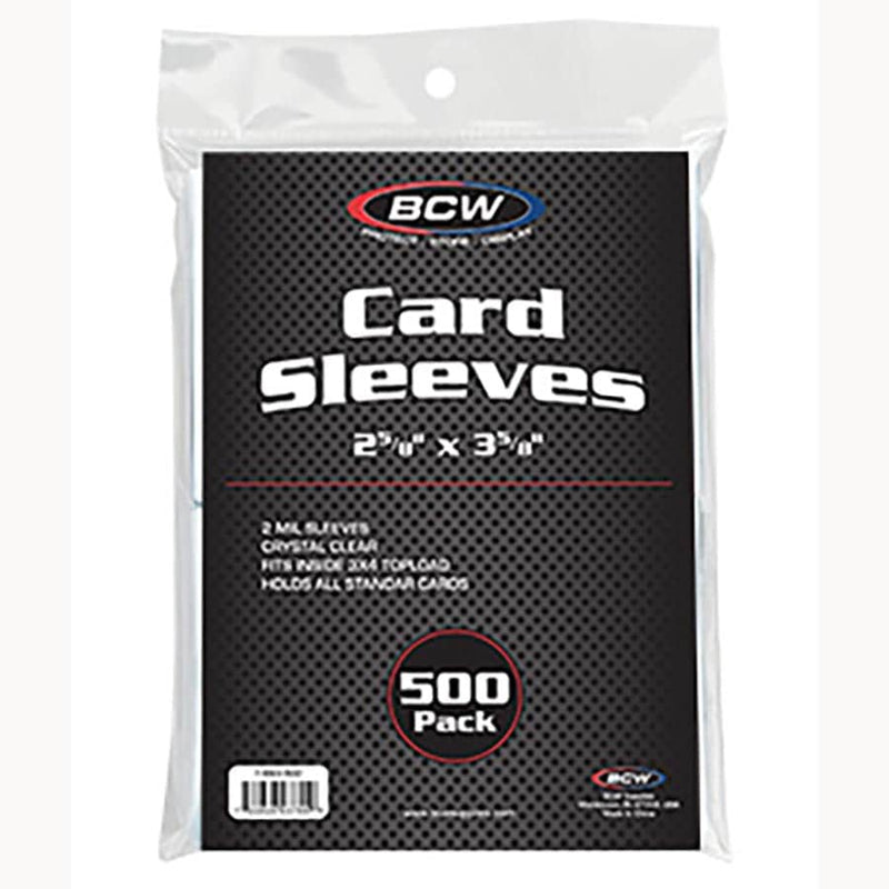 BCW Standard Card Sleeves (500 Count) - Clear