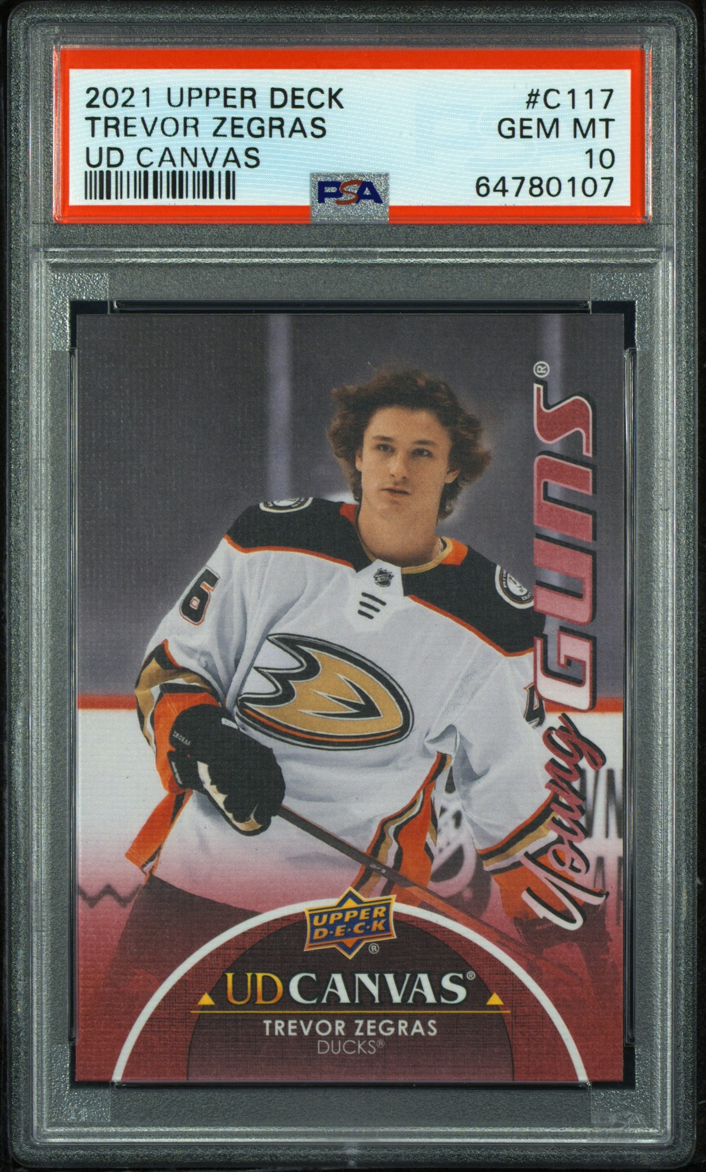 2021 Upper Deck #C117 Trevor Zegras Canvas PSA 10