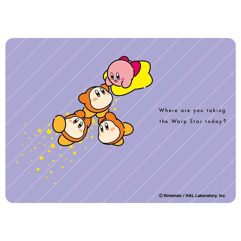 Ensky Kirby Play with Waddle Dee Card Sleeves (65 Count) - Riding the Warp Star
