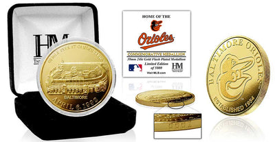Highland Mint Baltimore Orioles Oriole Park at Camden Yards 24kt Gold Coin - Limited Edition /5,000