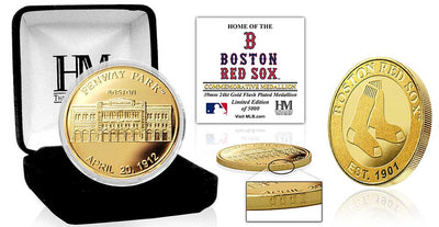 Highland Mint Boston Red Sox Fenway Park Stadium 24kt Gold Coin - Limited Edition /5,000