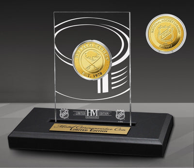 Highland Mint Buffalo Sabres Acrylic Gold Coin Display - Limited Edition /5,000