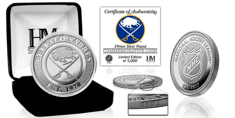 Highland Mint Buffalo Sabres Silver Coin - Limited Edition /5,000