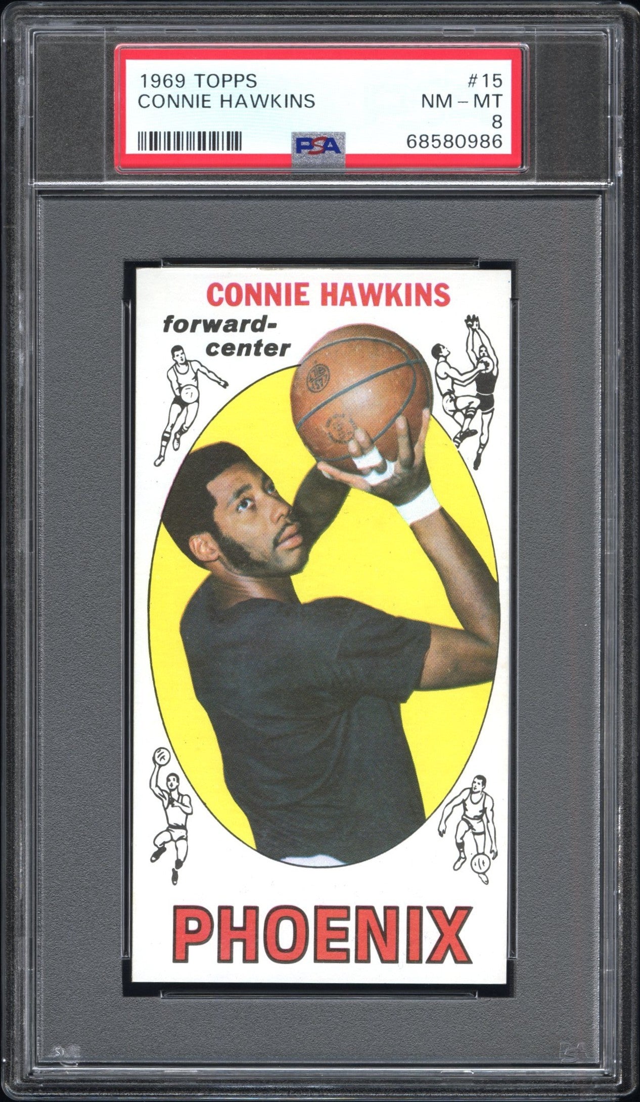 1969 Topps #15 Connie Hawkins PSA 8