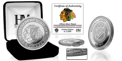 Highland Mint Chicago Blackhawks Silver Mint Coin - Limited Edition /5,000