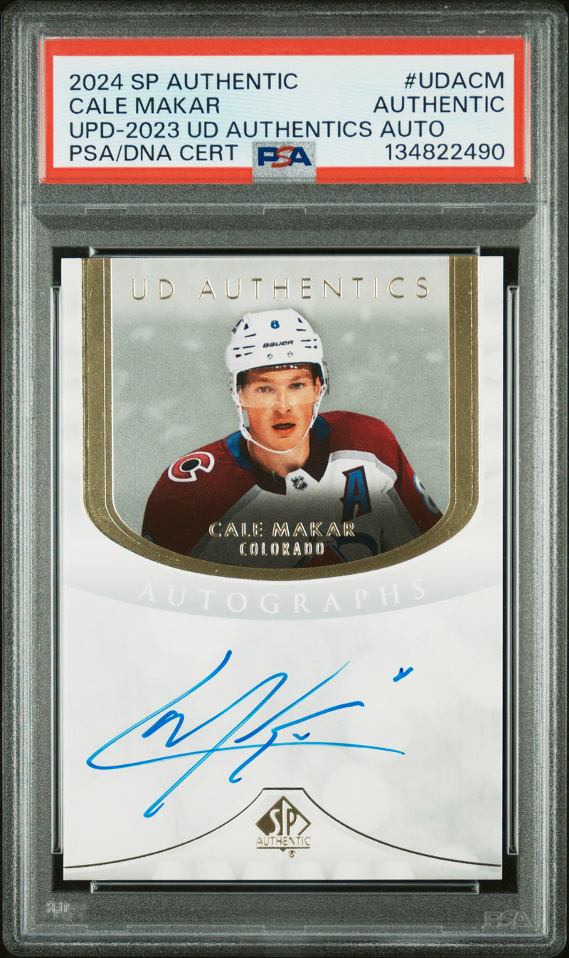2024 SP Authentic Update 2023 UD Authentics Auto Cale Makar #UDACM PSA 0