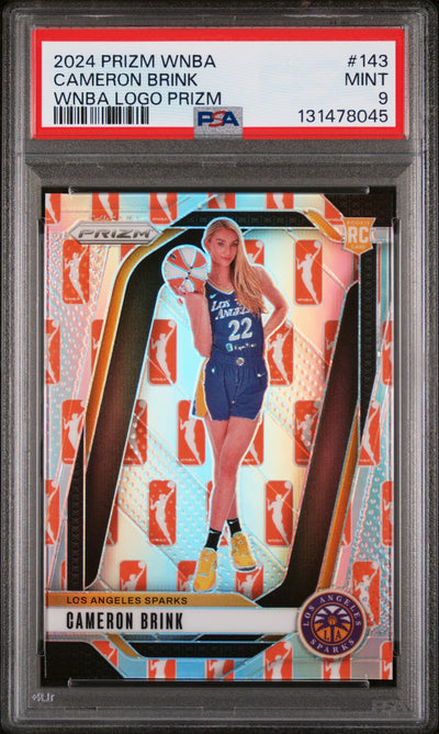 2024 Prizm WNBA Cameron Brink #143 WNBA Logo Prizm PSA 9
