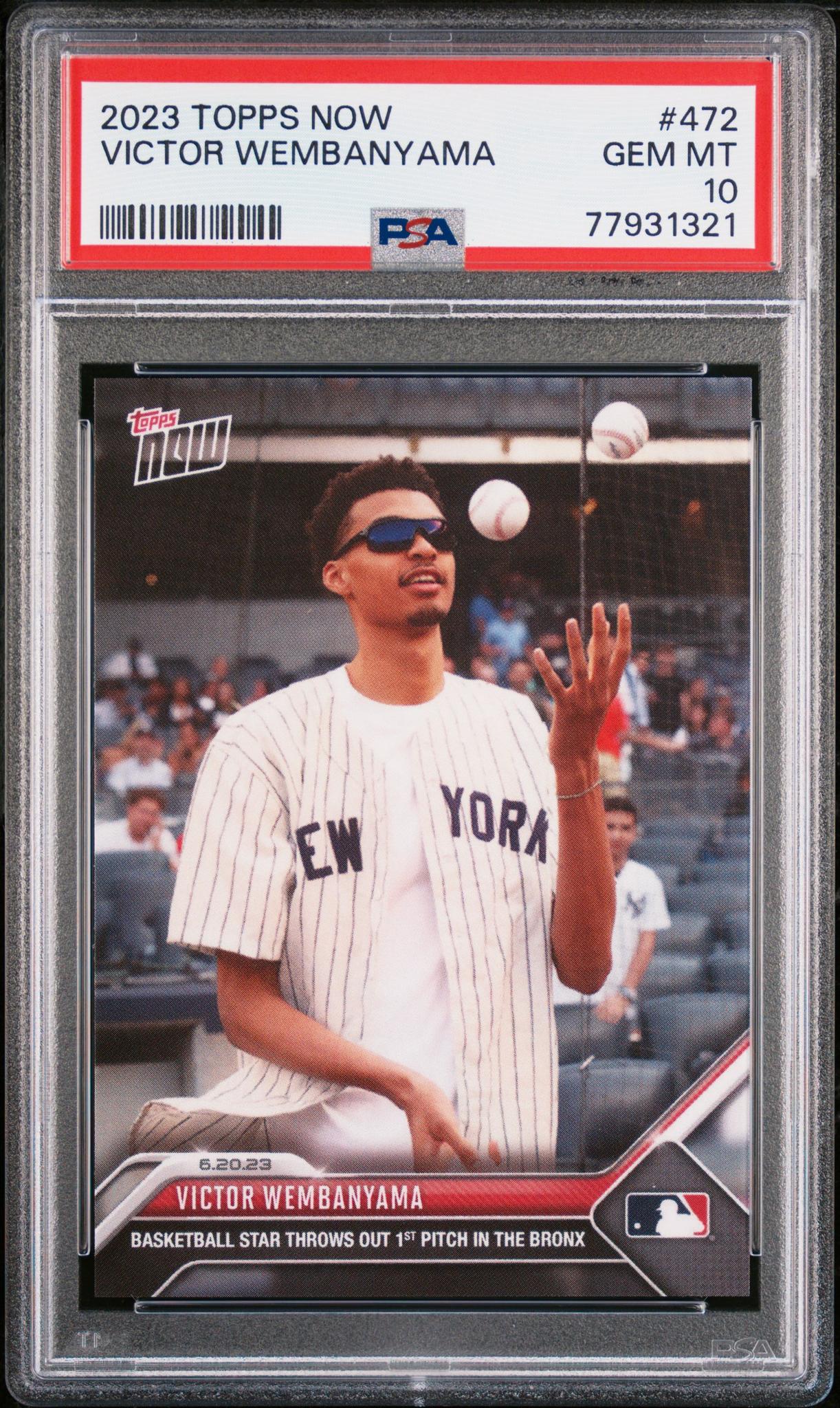 2023 Topps Now Victor Wembanyama #472 /48654 PSA 10