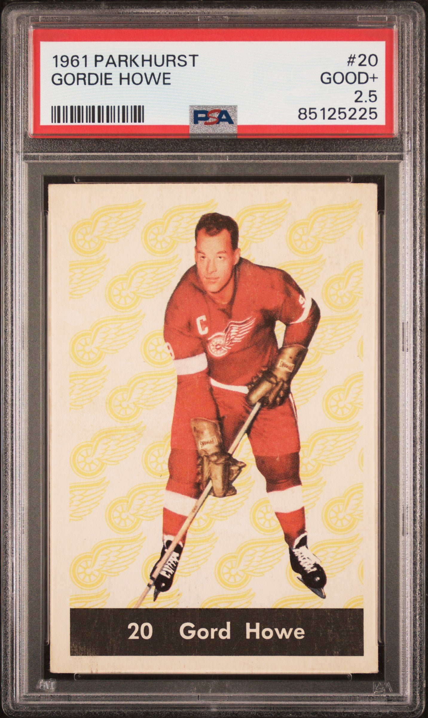 1961 Parkhurst Gordie Howe #20 PSA 2.5