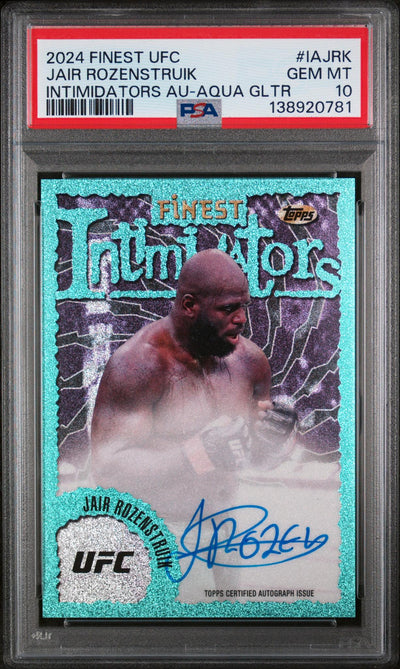 2024 Topps Finest UFC Jair Rozenstruik Intimidators Auto #IA-JRK PSA 10