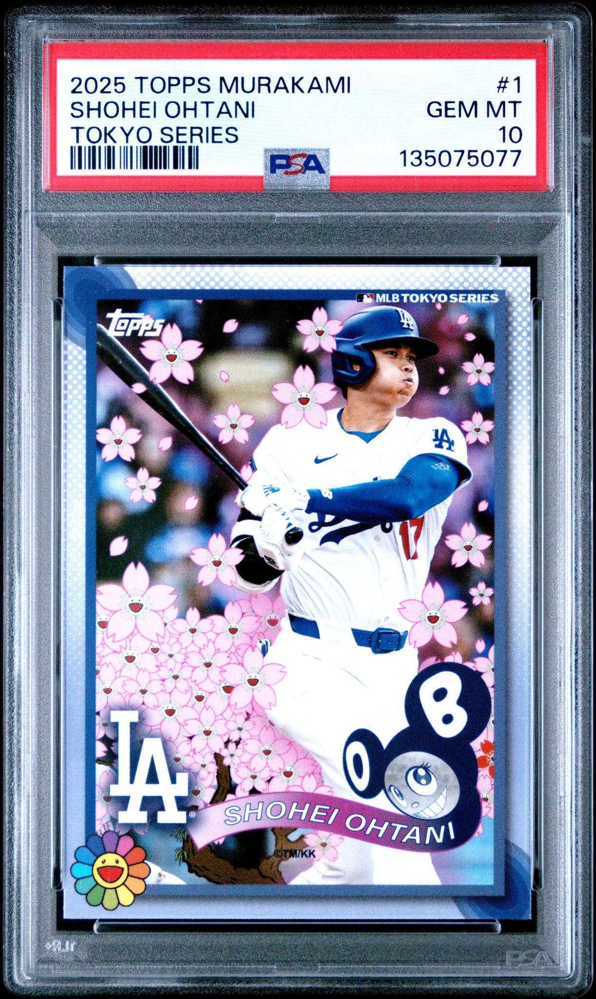 2025 Topps X Takashi Murakami Tokyo Series Shohei Ohtani #1 PSA 10