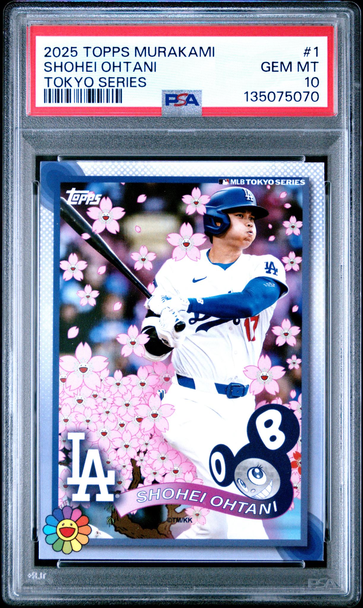 2025 Topps X Takashi Murakami Tokyo Series Shohei Ohtani #1 PSA 10