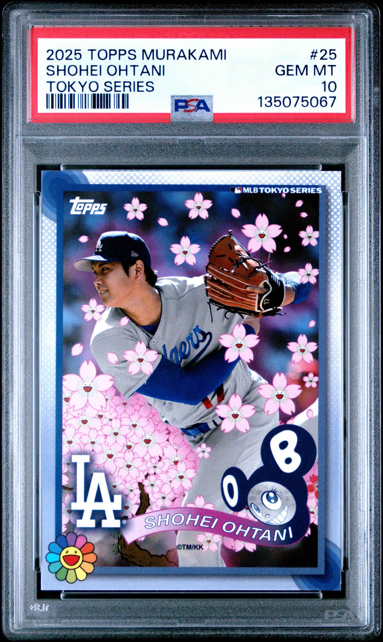 2025 Topps X Takashi Murakami Tokyo Series Shohei Ohtani #25 PSA 10