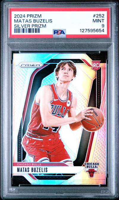 2024 Panini Prizm Matas Buzelis #252 Silver Prizm PSA 9