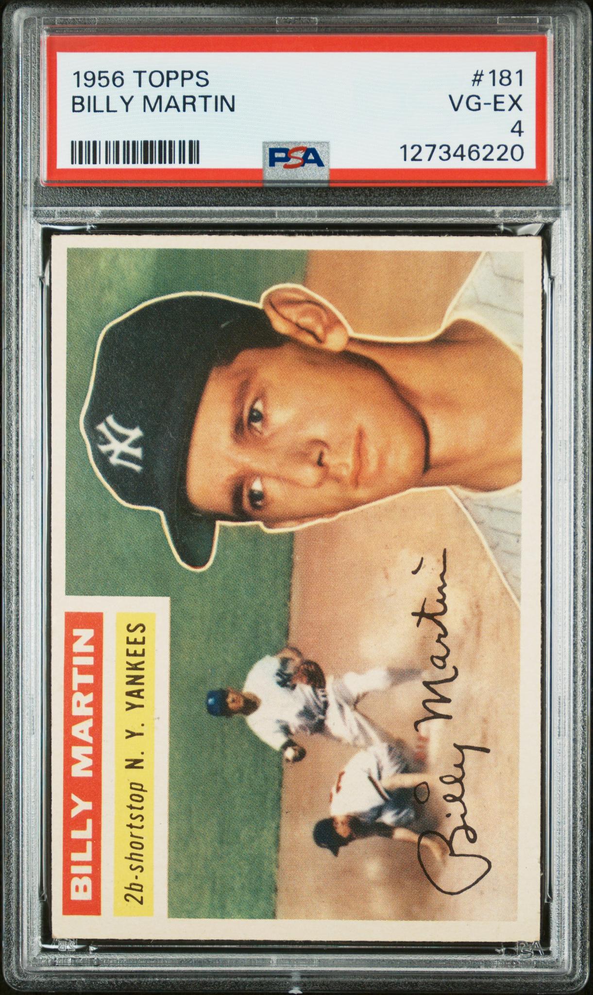 1956 Topps Billy Martin #181 PSA 4