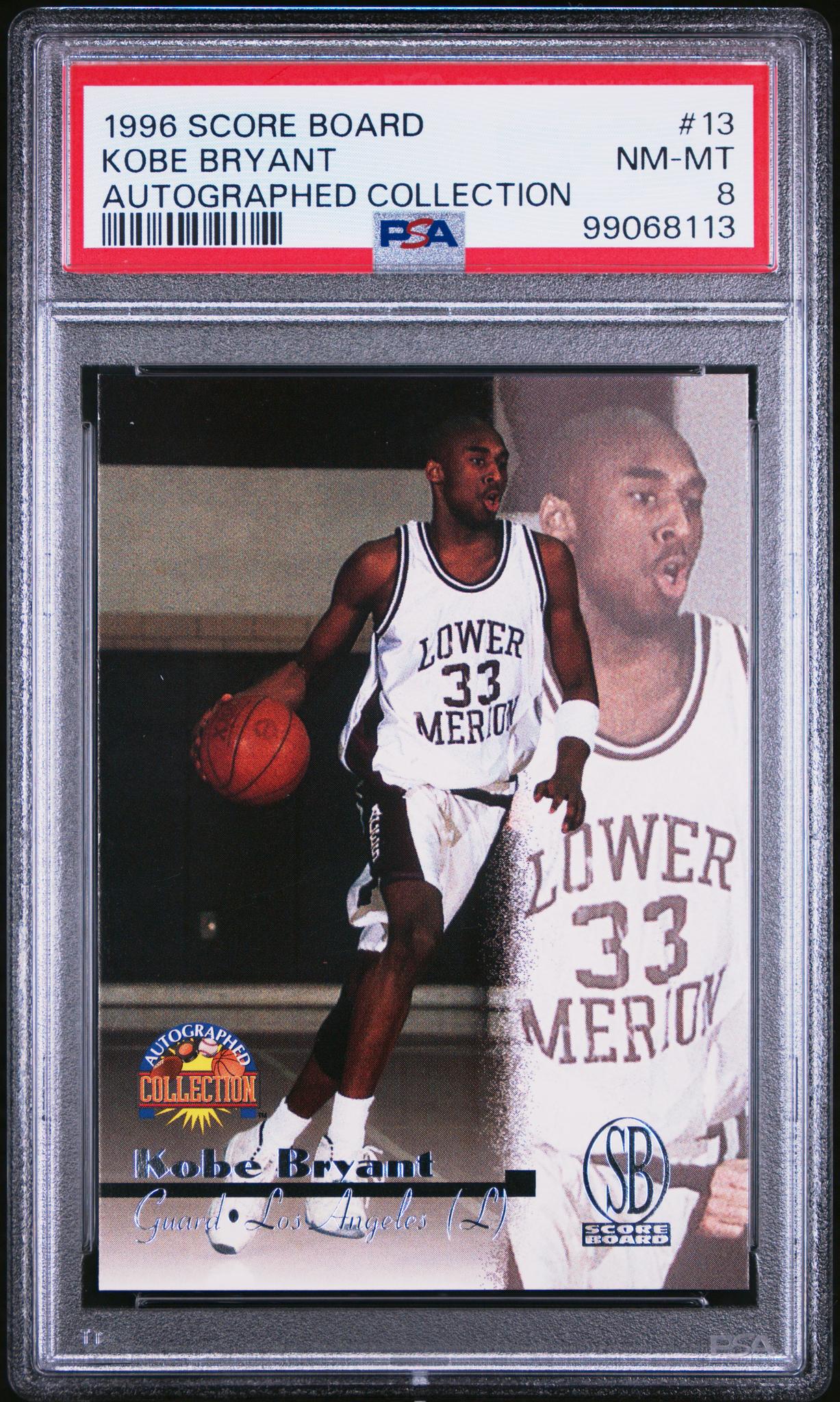 1996 Score Board Autographed Collection Kobe Bryant #13 PSA 8