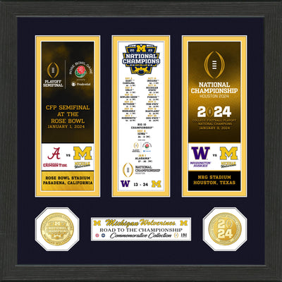 Highland Mint Michigan Wolverines 2023 CFP Championship Road to Victory Bronze Coin Photo Mint