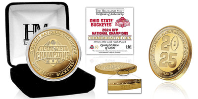 Highland Mint Ohio State Buckeyes 2025 CFP National Champions Gold Coin - Limited Edition /5,000