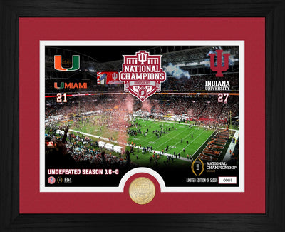 Highland Mint Indiana Hoosiers 2025-26 CFP National Champions Bronze Coin Photo Mint - Limited Edition /5,000