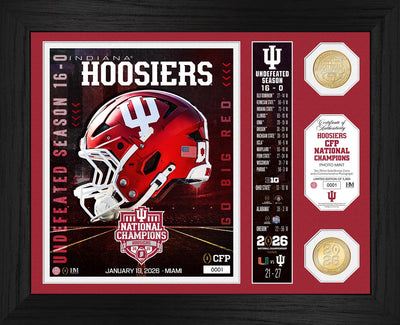 Highland Mint Indiana University 2025-26 CFP National Champions Team Force Bronze 2-Coin Photo Mint - Limited Edition /5