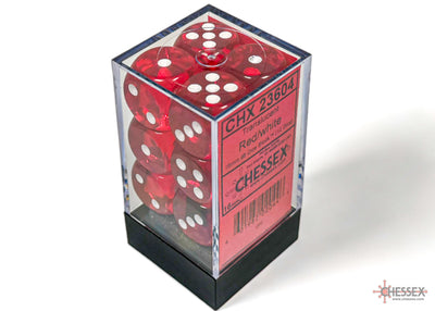 Chessex Translucent Red 16mm D6 Dice Block