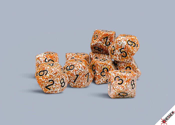 Chessex: 10CT Speckled Rust D10 Dice Set (New)