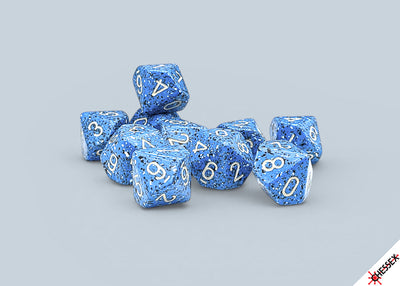 Chessex Speckled Ocean Stone Set of Ten d10 Dice