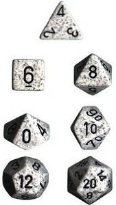 Chessex: Speckled Artic-White Camo 7-Die Set