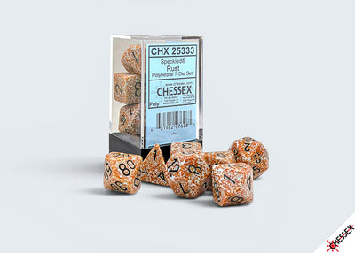 Chessex Speckled Rust 7-Die Polyhedral Dice Set