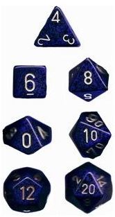 Chessex: Speckled Golden Cobalt Blue 7-Die Set