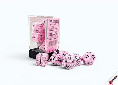 Chessex Speckled Pink Polyhedral 7-Die Set