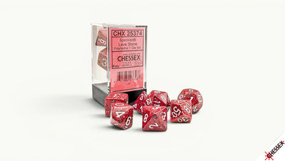 Chessex Speckled Lava Stone Polyhedral 7-Die Set