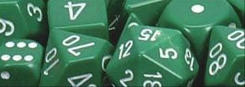 Chessex: Opaque Green 7-Die Set