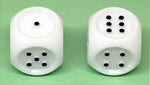 Chessex: Opaque White/Black D6 Dice Block