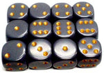 Chessex: Opaque Dark Grey/Copper 12Mm D6 Dice