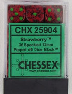Chessex: Speckled Strawberry 12Mm Dice Block