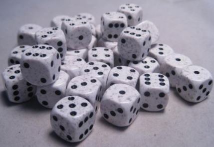 Chessex: Speckled Artic Camo D6 Dice Block