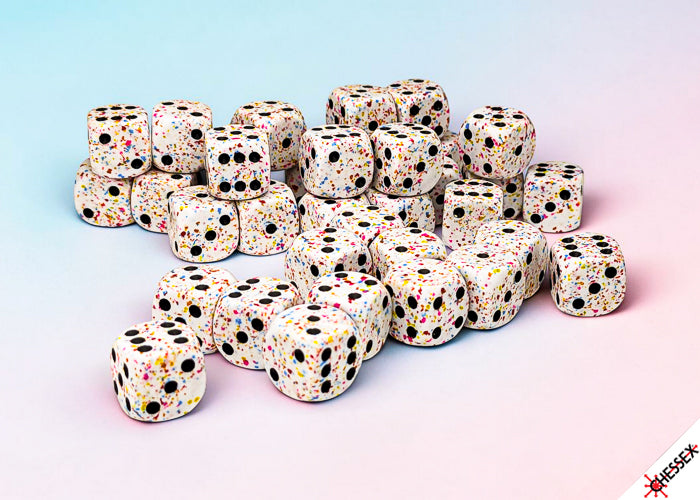 Chessex Speckled Birthday 12mm D6 Dice Cube (36 Count)