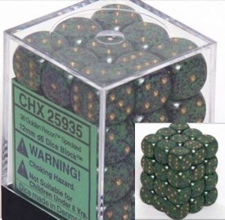 Chessex Speckled Golden Recon 12mm D6 Dice Block