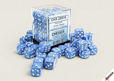 Chessex Speckled Ocean Stone 12mm D6 Dice Block (36 Dice)