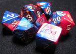 Chessex: Gemini Blue-Red/Gold 7-Die Set