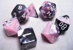 Chessex: Gemini Black-Pink/White 7-Die Set