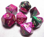 Chessex: Gemini Green-Purple/Gold 7-Die Set