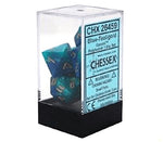 Chessex: Gem Blue Teal / Gold 7Die