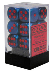 Chessex Gemini Black-Starlight/Red 16mm d6 Dice Block