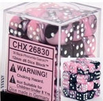 Chessex: Gemini Black-Pink/White 12Mm D6 Dice Block