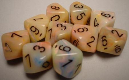 Chessex: Festive Circus/Black 7-Die Set