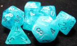 Chessex: Cirrus Aqua/Silver 7-Die Set