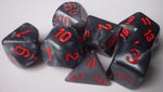 Chessex: Velvet Black/Red 7-Die Set